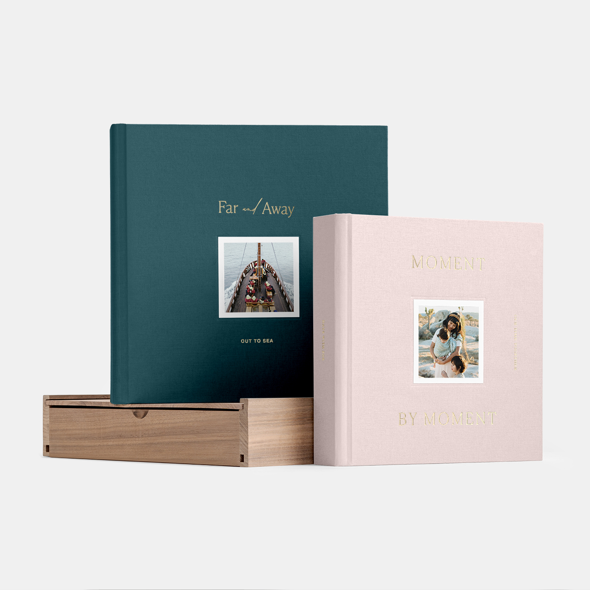 Plant-based fabric photo book binding