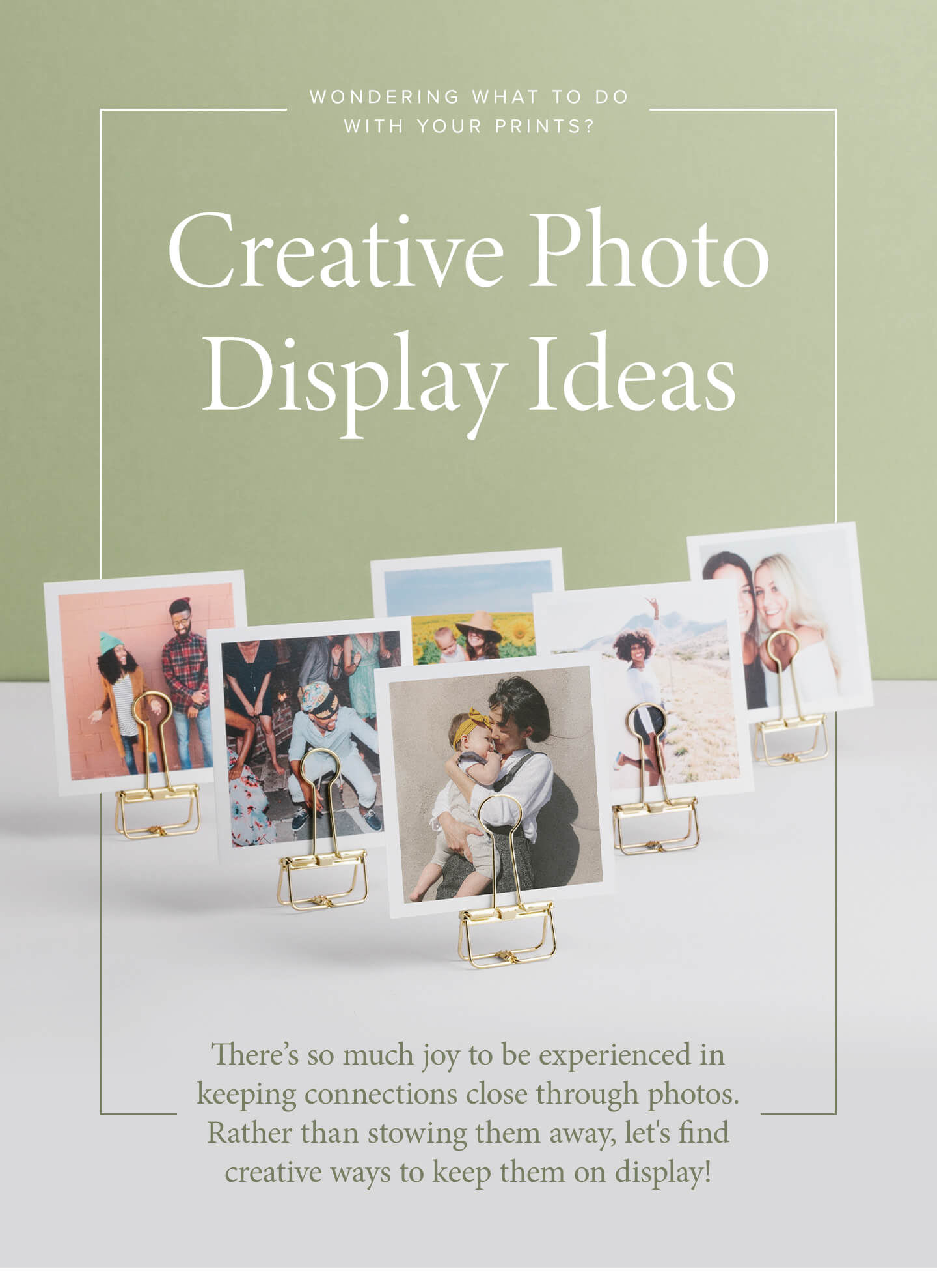 Wondering what to do with your prints? | Creative Photo Display Ideas