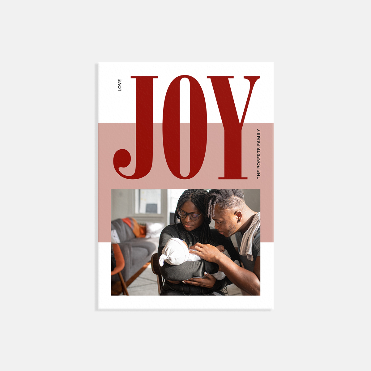 Artifact Uprising Joy Colorblock Holiday Card